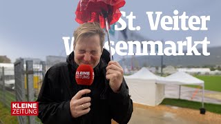 Sonderreporter bei „flüssigem Sonnenschein“ am St Veiter Wiesenmarkt [upl. by Nolham736]