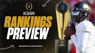 College Football Playoff Rankings PREVIEW Path for Colorado Where will Georgia end up [upl. by Aholla3]