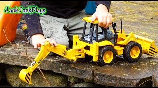 Unboxing a JCB Backhoe Surprise Toy  Construction Trucks for Toddlers  JackJackPlays [upl. by Olive542]