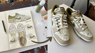 Customizing Shoes with ACRYLIC Paint  FULL PAINTING PROCESS [upl. by Snilloc842]