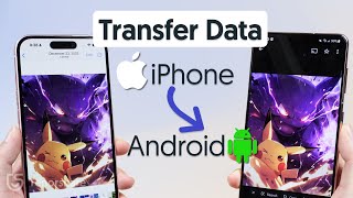 How to Transfer Data from Android to iPhone After Setup  Two Easy Ways [upl. by Tnarud]