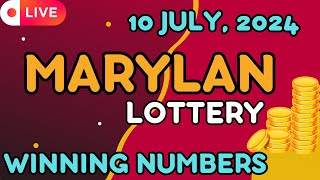 Maryland Midday Lottery Results For  10 Jul 2024  Pick 3  Pick 4  Pick 5  Powerball Cash4life [upl. by Neetsirhc]