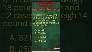 Napolcom Reviewer  Numerical Reasoning  Mock Test 1 of 30 napolcomexam napolcomreviewer short [upl. by Anileba]