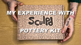 Unboxing and Trying Sculpd Pottery KIT To MAKE a Watercolor Palette [upl. by Brookes]