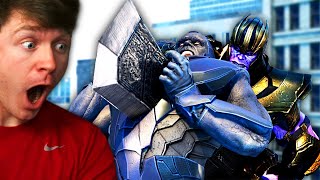 Reacting to THANOS vs DARKSEID the FIGHT Epic [upl. by Eatnhoj218]