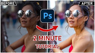 How to Easy Fix Overexposed Photos in Photoshop 2023 2minutetutorial [upl. by Dieball]