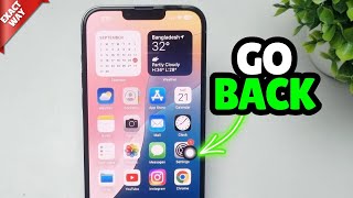 iOS 18 How To Add a Back Button iPhone [upl. by Nitsej787]