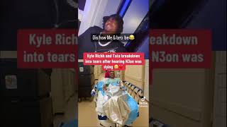 Kyle Richh amp Tata Reacts To N3on dying😭💔 n3on tata kylerichh [upl. by Eillil635]