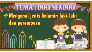 Mengenal Jenis Kelamin lakilaki dan perempuan untuk anak TK [upl. by Ielirol]