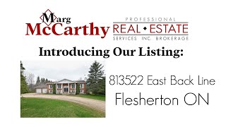 SOLD  813522 East Back Line Flesherton ON [upl. by Adnuhsar]