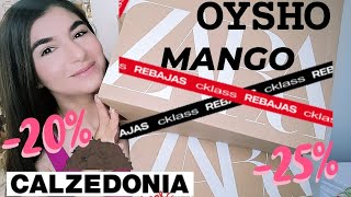 COMPRAS 2° REBAJAS  ZARA OYSHO MANGO CALZEDONIA  HAUL REBAJAS INVIERNO 2024 TRY ON 👚🧦👗👟 [upl. by Ylelhsa548]