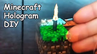 DIY Minecraft Hologram Night light [upl. by Enaillil86]