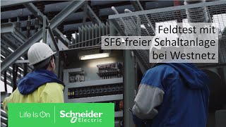 Feldtest mit SF6freier Schaltanlage bei Westnetz  Schneider Electric [upl. by Amadas518]