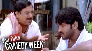 Dhee Movie  Comedy Between VishunuBrahmanandam amp Srinivas Reddy [upl. by Anegal]