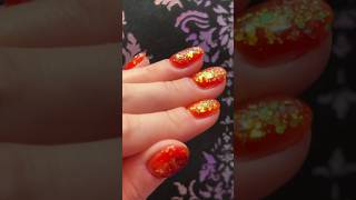 🍁 Autumn Jelly Encapsulated Chunky Glitter DIY Nail Art [upl. by Davena]