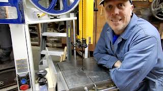 Rikon Bandsaw Blade Change and Setup [upl. by Dric]