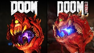 DOOM Eternal vs DOOM  Direct Comparison [upl. by Oile]