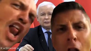 Przemówienie Jarosława Kaczyńskiego ale jest przerwane przez Mateusza Borka [upl. by Allrud326]