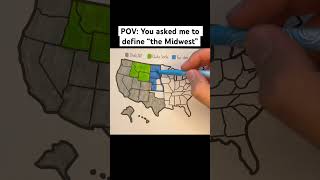 POV You asked me to define “the Midwest” 🇺🇸 usa unitedstates map geography states midwest [upl. by Bohs]