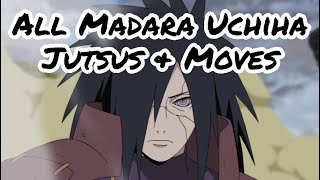 All Madara Uchiha Jutsus amp Moves [upl. by Wills110]