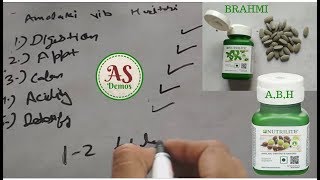 Amalaki Vibhitaki Haritaki and Brahmi  Nutrilite  Amway in Hindi [upl. by Ainad]