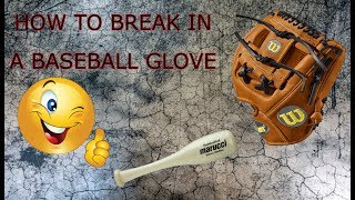 How To Break In A Baseball Glove Wilson A2000 DP15 [upl. by Eisac]