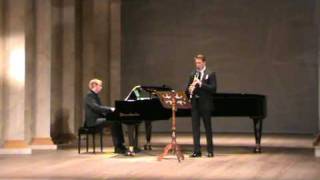 Mozart Clarinet Sonata in Eminor K304 originally for Violin 2nd Movement [upl. by Hendel]