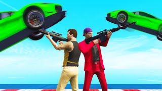 SNIPERS VS 300 MPH SUPERCARS GTA 5 [upl. by Yemarej]