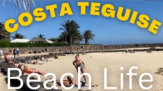 Travel Guide Costa Teguises Beaches Lanzarote Canary Islands [upl. by Keir365]