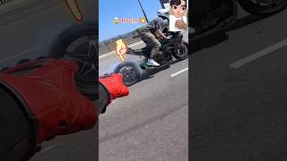 Kawasaki Ninja H2 Bike  Ninja H2 Public Reaction 👀🏍️  Ninja bike lovers shorts ninjah2 kawasaki [upl. by Sherurd]