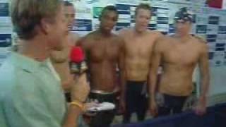 USA 4 X 100 Free relay NEW WR Pan Pacs [upl. by Merritt]