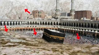 Haarp Used on Makkah Mukarrmah  Heavy Floods And Thunderstorm in Khana Kaaba  KSA Rains Videos [upl. by Cynera]