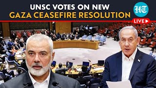 LIVE  UN Security Council Votes On New Draft Resolution Seeking Immediate Ceasefire In Gaza [upl. by Woolcott756]