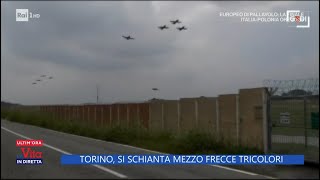 Torino si schianta mezzo delle frecce tricolori  La vita in diretta 16092023 [upl. by Conrado42]