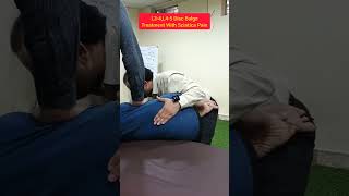 L34L45 Disc Bulge Treatment With Sciatica Pain backpainrelief youtubeshorts [upl. by Ijar659]