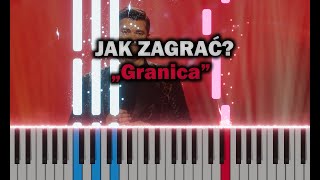 Akcent  Granica 🎹 Piano Tutorial  Nuty 🔥 [upl. by Mintz168]