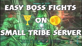 Grinding Boss Fights Small Tribe Servers Ark Survival Evolved [upl. by Aynatahs]