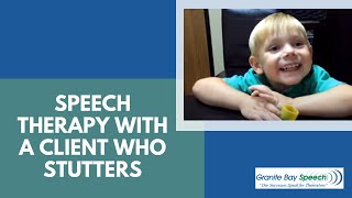 Speech therapy with a client who stutters [upl. by Barnabe]