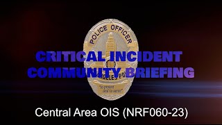 Central Area OIS 10142023 NRF06023 [upl. by Malvin]