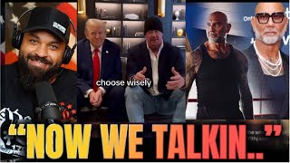 Trump and The Undertaker Respond to Whiny Kamala Supporter Dave Bautista [upl. by Nyssa]