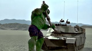 Hulk destrói tanques de guerra  DUBLADO  Hulk 2003 [upl. by Aliehc]