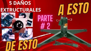 reparacion de Base giratoria con 5 daños estructurales muy importantes [upl. by Siugram295]