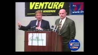 Donald Trump Jesse Ventura Press Conference 1999 Will Trump Run For President [upl. by Terhune]