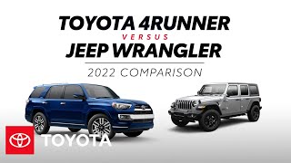 2022 Toyota 4Runner vs 2022 Jeep Wrangler  Toyota [upl. by Gaston]