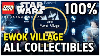 Ewok Vilage All Collectibles 100 Guide  LEGO Star Wars The Skywalker Saga [upl. by Sheffield]