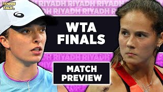 Swiatek vs Kasatkina  WTA Finals 2024  Tennis Preview amp Prediction [upl. by Oliver979]