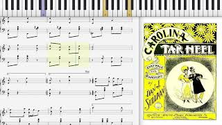 Carolina Tar Heel by Dan Sullivan 1898 Cake Walk piano [upl. by Markowitz]