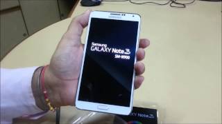 Hindi Unbox note 3 quick review N900 N9000 N9005 N905 [upl. by Yekcim]