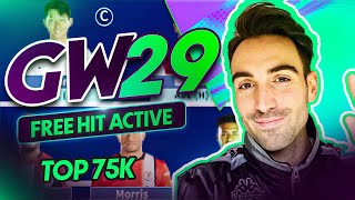 FPL GW29 Team Selection  FREE HIT ACTIVE [upl. by Nuris]