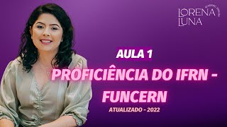 Proficiência IFRN  Funcern  Atualizado 2022 [upl. by Annoyk182]